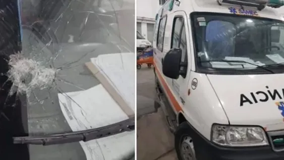 Atacaron una ambulancia que trasladaba a una mujer con coronavirus