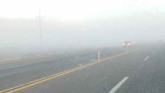 La neblina invadió algunas zonas de San Juan: los consejos para los conductores