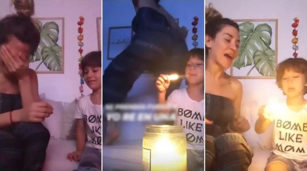 Juli Nair Calvo se puso la toalla arriba y el hilo dental abajo para salir de la ducha