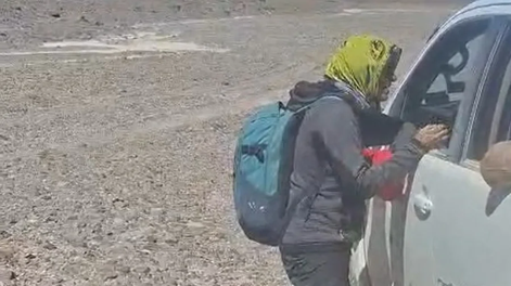 Andinista sanjuanina hallada en La Rioja.