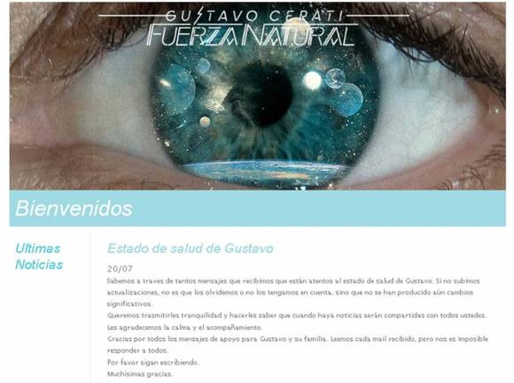 La familia de Cerati rompió el silencio: “Queremos trasmitirles tranquilidad”