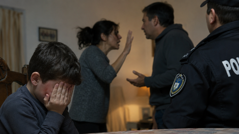 Violencia intrafamiliar en Capital. IMAGEN CREADA CON IA.&nbsp;