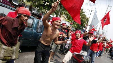 Protesta violenta en Tailandia