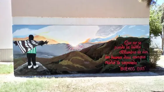 Amigos del joven que murió en la víspera de Nochebuena lo homenajearon con un mural
