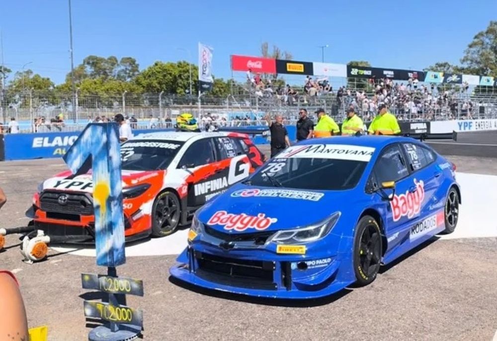 Sorpresa. Martín Riva en Chevrolet se quedó con la primera del TC 2000 en Buenos Aires.