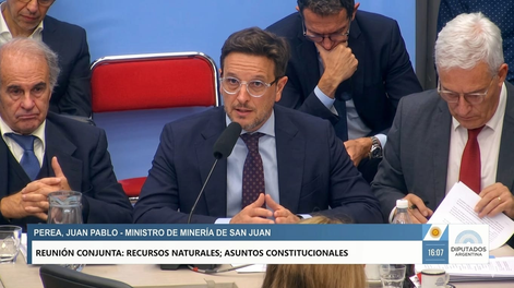 Juan Pablo Perea, ministro de Minería de San Juan.