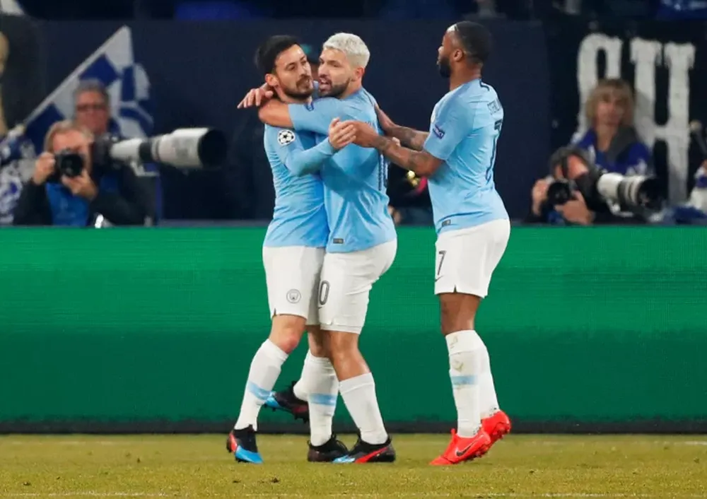 El Kun Agüero marcó un gol en el agónico triunfo de Manchester City sobre el Schalke 04