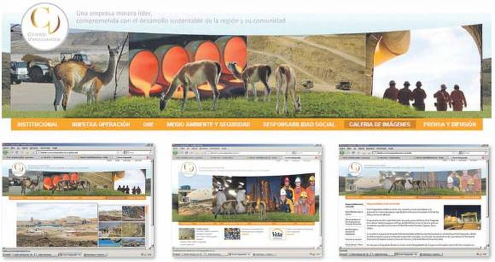 Cerro vanguardia ya tiene su propio espacio en internet