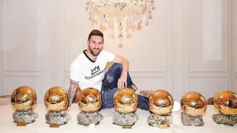 Cuántos millones tiene Lionel Messi en los 7 Balones de Oro que ganó