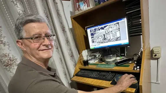 Juan José García, el artista del “Paint” que toma fotografías post terremoto del ‘44 y reconstruye paisajes a la perfección