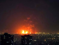 El depósito de combustibe que atacaron Estados Unidos e Israel. El depósito de combustibe que atacaron Estados Unidos e Israel.