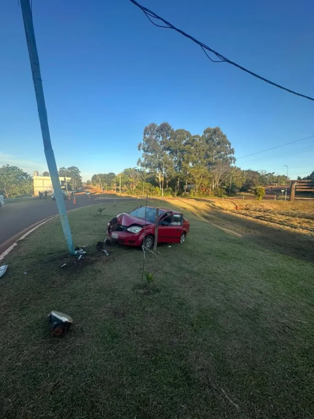 El accidente ocurrió en una zona muy transitada.