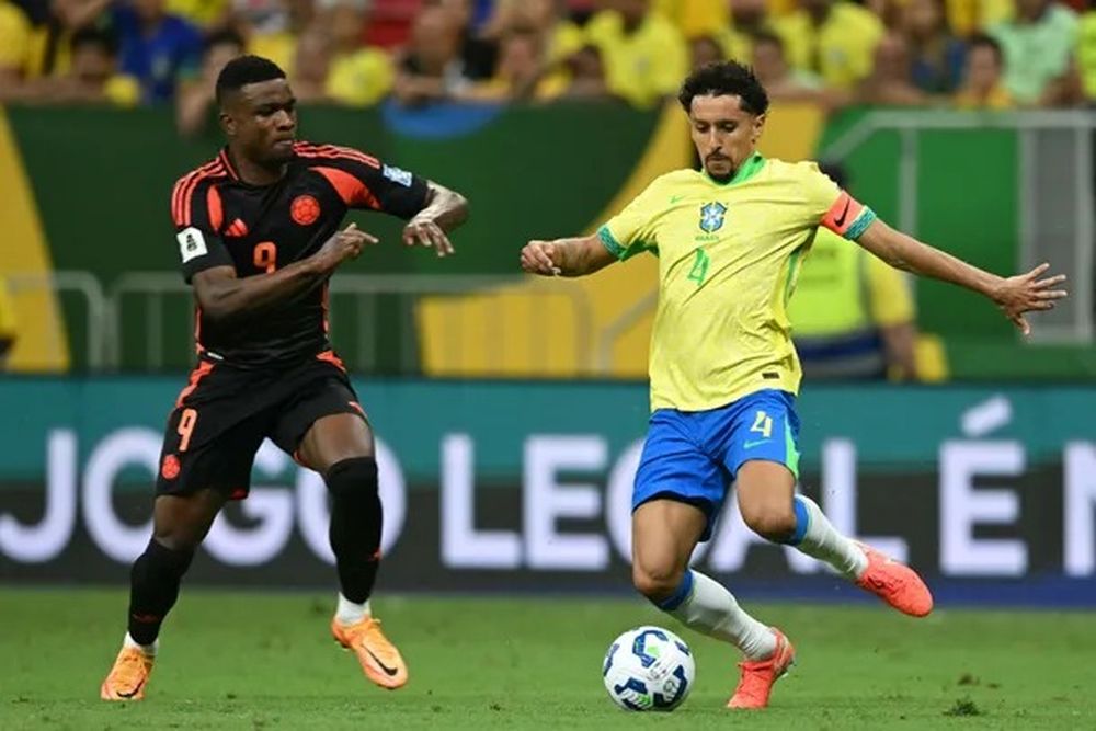 Con un gol de Vinicius sobre el final, Brasil le ganó 2 – 1 a Colombia