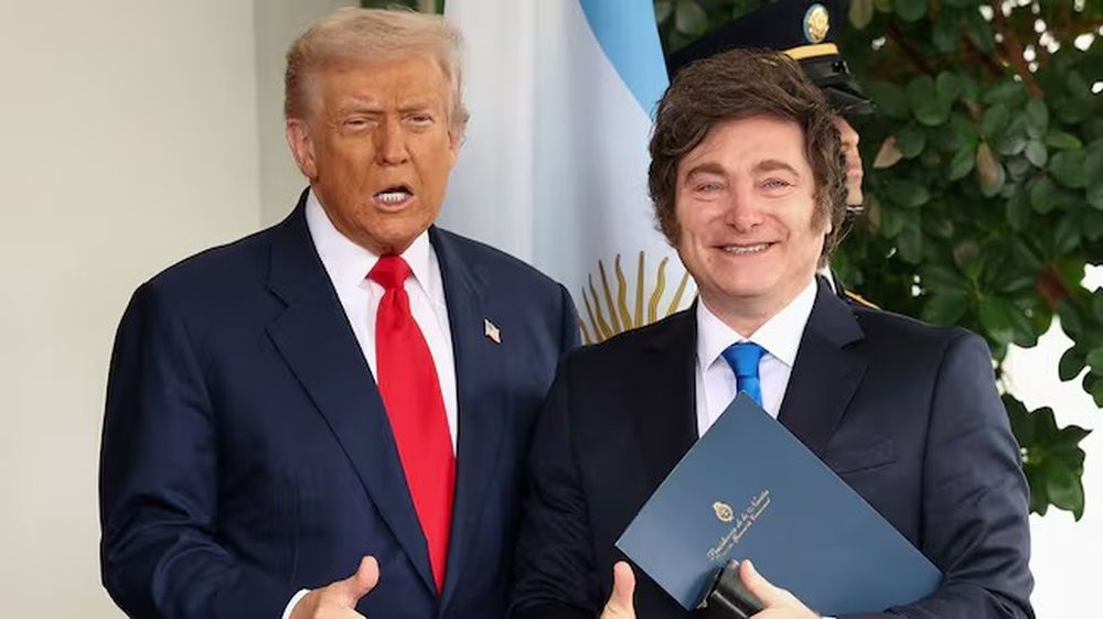 Donald Trump y Javier Milei.-