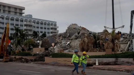 Derrumbe en Miami: dan por terminada la búsqueda de fallecidos