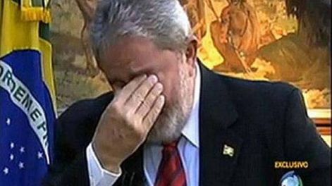 Lula llora por TV