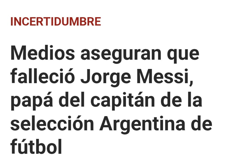 0264 Noticias eligió atribuir la información a otros medios y aclaró inicialmente que todavía no existía una confirmación oficial.