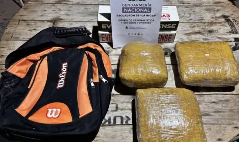 Gendarmería halló un bolso con varios kilos de marihuana en un colectivo que iba a pasar por San Juan