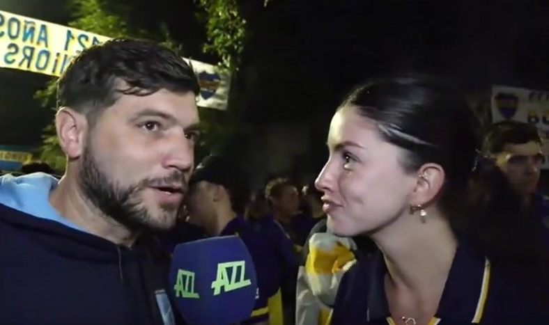 La entrevista entre un periodista y una hincha de Boca antes del partido que se hizo viral: el video