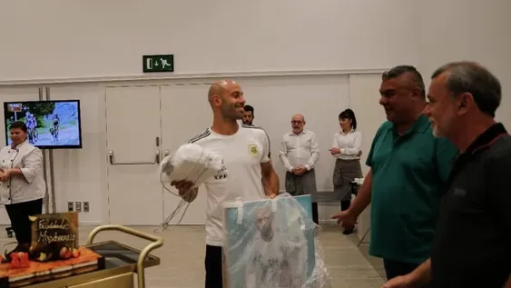 La Selección celebró el cumple de Mascherano