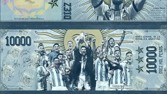Batakis quiere billete de $10 mil con cara de Messi