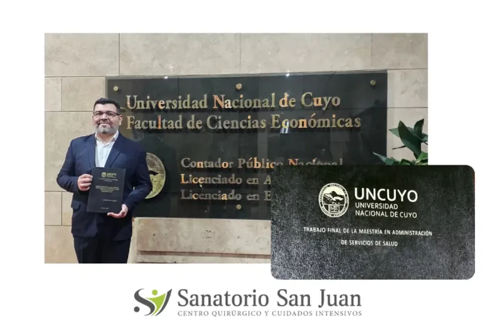 Un enfermero sanjuanino concreta un importante máster marcando un hito en la formación académica