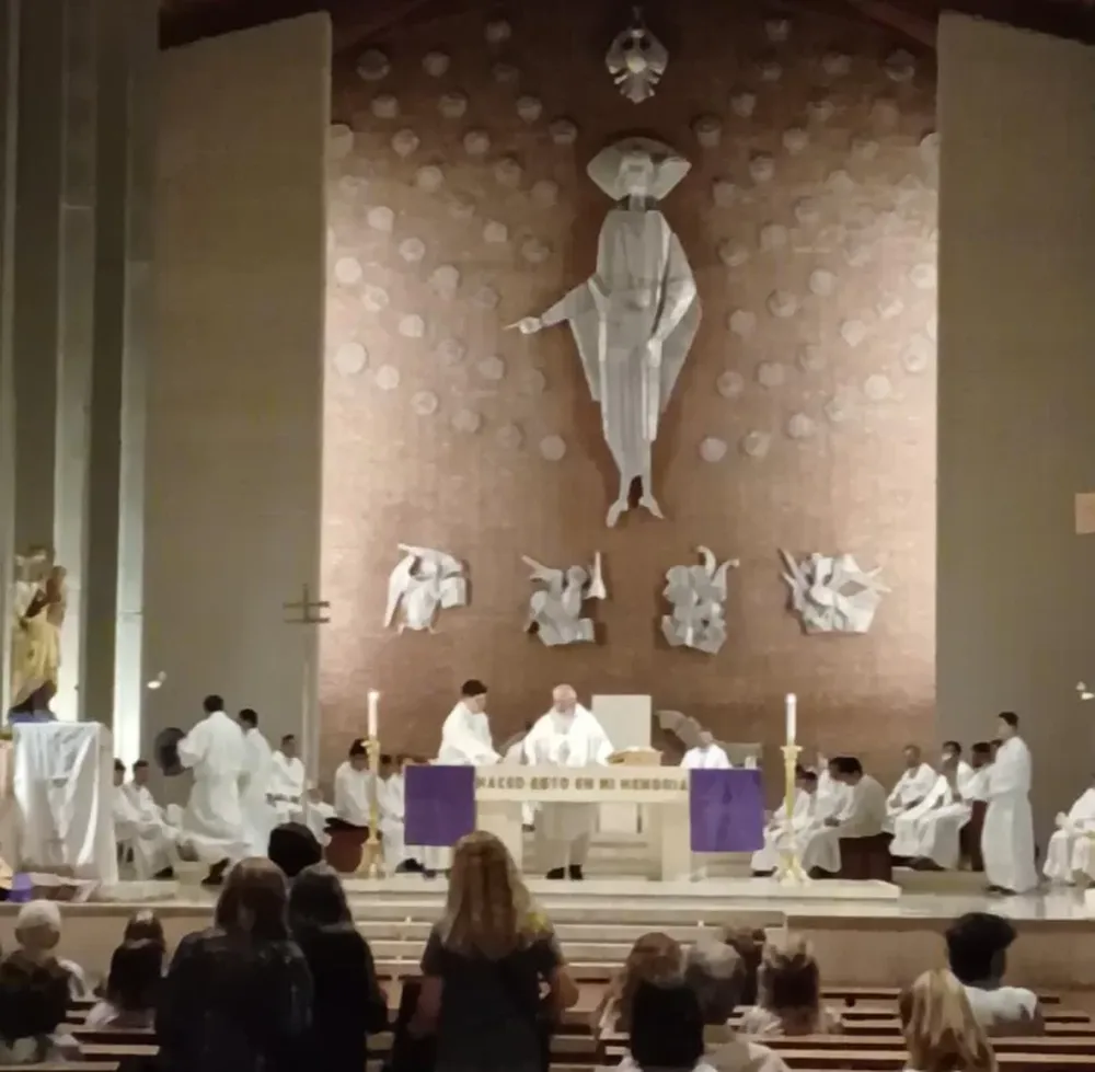 Misa por doce años del pontificado de Francisco