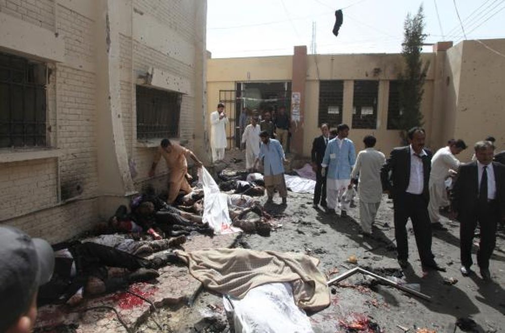 Una carnicería en Pakistán