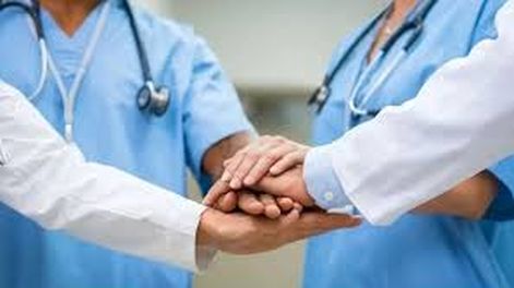 Los trabajadores de la Sanidad de celebración
