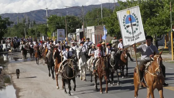 Los niños participaron de la cabalgata infantil en honor a la Virgen Niña que se realizó el pasado 4 de octubre en Caucete.