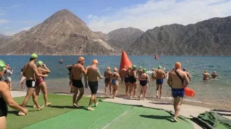 Punta Negra. Este sábado habrá natación en aguas abiertas en el espejo del dique.