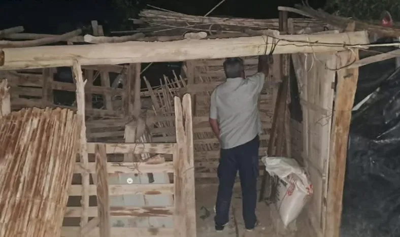 Este es el corral donde ocurrió el accidente