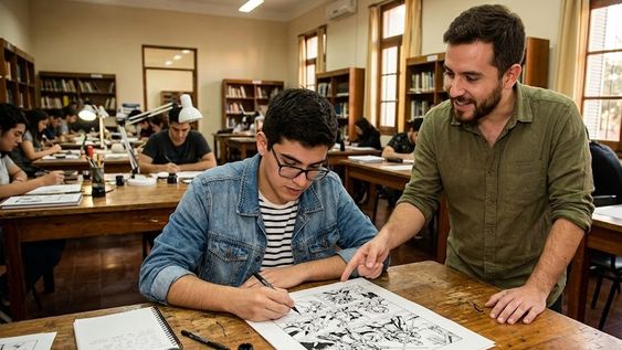 La Dirección de Bibliotecas Populares será el escenario de esta Mentoría gratuita, que apuntalará proyectos de literatura ilustrada (imagen ilustrativa)