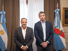 Quintela con Morea, reunidos en La Rioja. Quintela con Morea, reunidos en La Rioja.