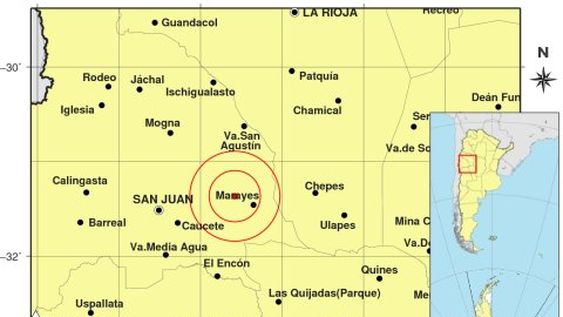 Un fuerte temblor con epicentro en Caucete se sintió en gran parte de San Juan