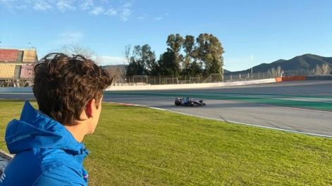 De afuera. Colapinto no manejó este jueves en España. Mañana volverá a subirse al Alpine para seguir los tests.