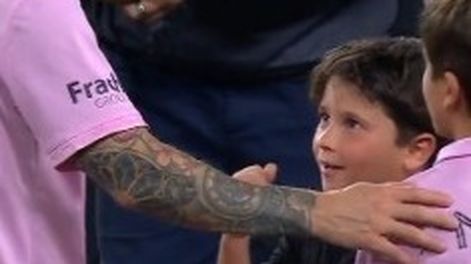 El momento viral de Lionel Messi y su hijo Mateo en los festejos del Inter Miami