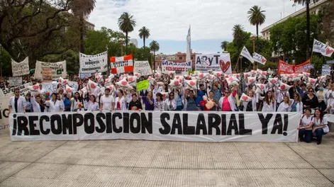 Los profesionales del Garrahan piden mejores condiciones laborales. Foto Noticias Argentinas.