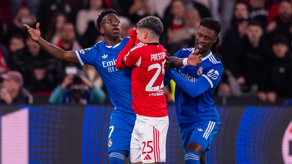 Prestianni fue sancionado con seis partidos en competencias oficiales por su cruce con Vinícius.