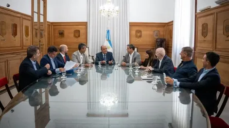 Guillermo Francos encabezó la reunión con los dialoguistas