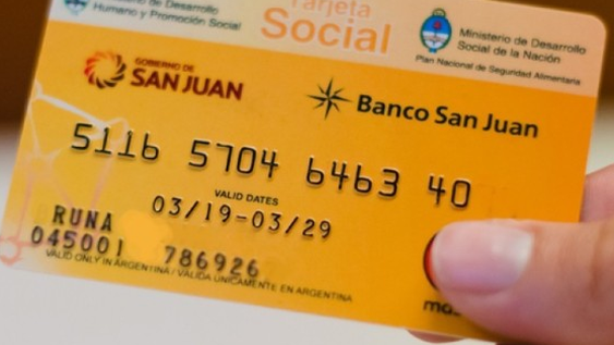 Depositaron los fondos de la Tarjeta Social correspondientes a octubre