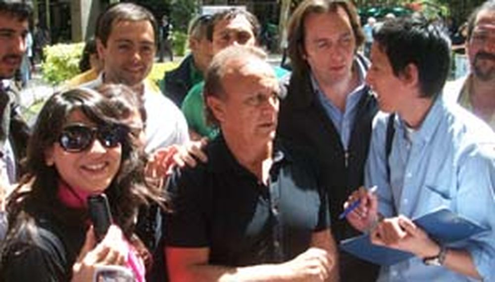 Miguel Del Sel revolucionó a los sanjuaninos en la peatonal