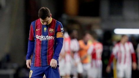 Messi, expulsado y Barcelona sin Supercopa