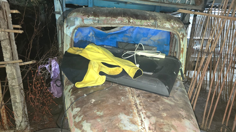 Los elementos producto del robo que cometieron dos sujetos.