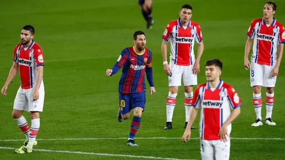 Dos goles de Messi para encaminar el cómodo triunfo de Barcelona ante Alaves
