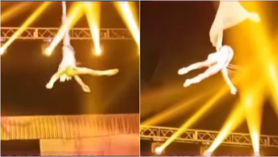 Caída de acróbata en San Luis.