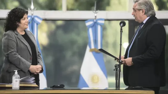 Vizzotti juró ante Fernández y ya es la titular del Ministerio de Salud