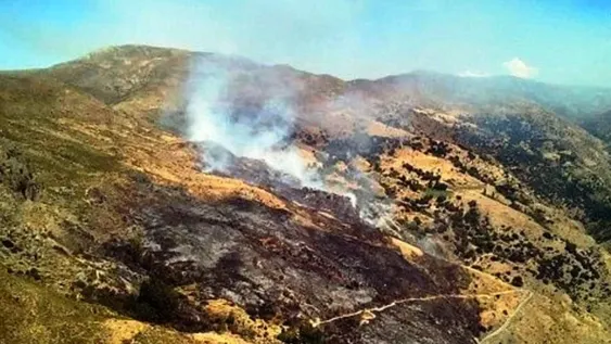 Gestionan un avión hidrante para apagar el fuego que azota las sierras de Valle Fértil