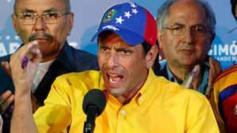 Capriles no reconoce el triunfo de Maduro en Venezuela