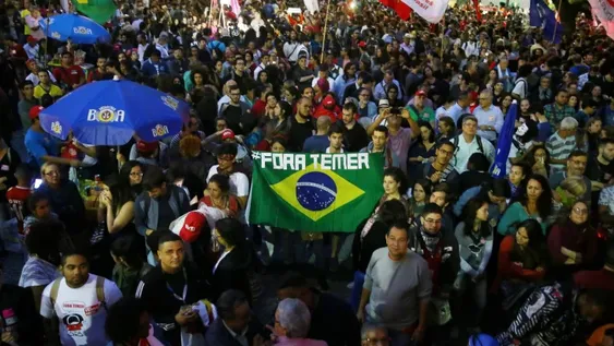 Miles de brasileños reclamaron en las calles contra el Gobierno de Temer